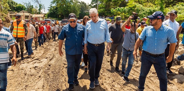 Paliza y Estrella supervisan daños por lluvias en Espaillat y Puerto Plata; coordinan respuestas inmediatas